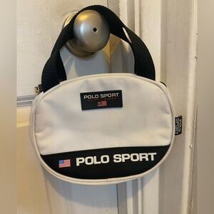 Polo by Ralph Lauren White and Black Sport Clutch